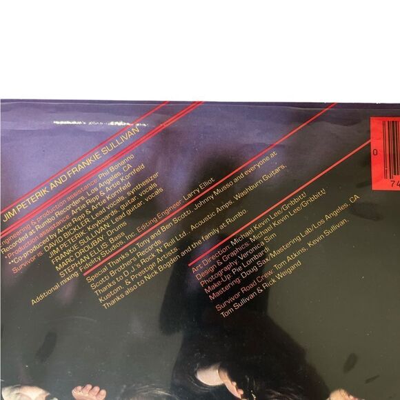 SURVIVOR - PREMONITION LP 12” 1981 ROCK ALBUM VINYL RECORD - Picture 4 of 6